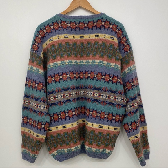 Woolrich Men's Multicolor Crewneck Wool Sweater XL - Picture 2 of 7
